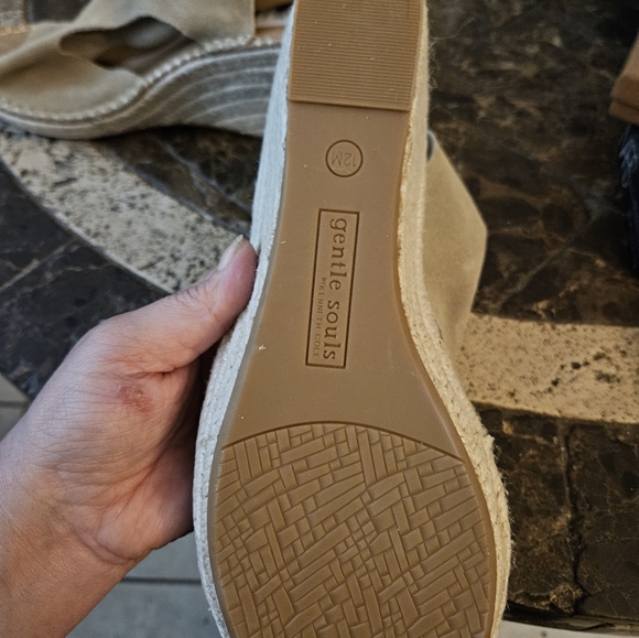 GENTLE SOULS - Cody Suede Espadrille Wedge SZ 12 NWT - Picture 6 of 7